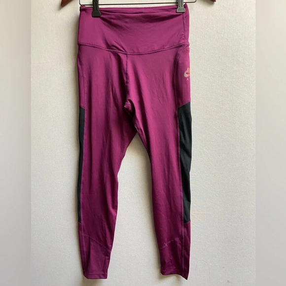 Nike AIR DRI-FIT 7/8 Workout Tight Leggings Sz S - Picture 2 of 12
